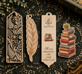 Custom Bookmarks — Personalized Wood & Faux Leather