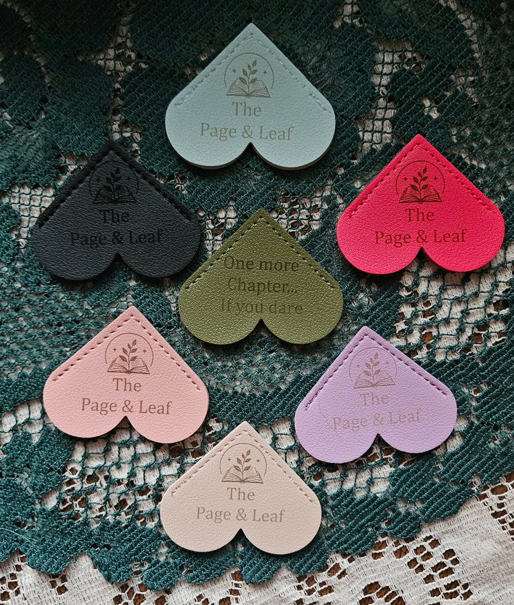 Custom Bookmarks — Personalized Wood & Faux Leather