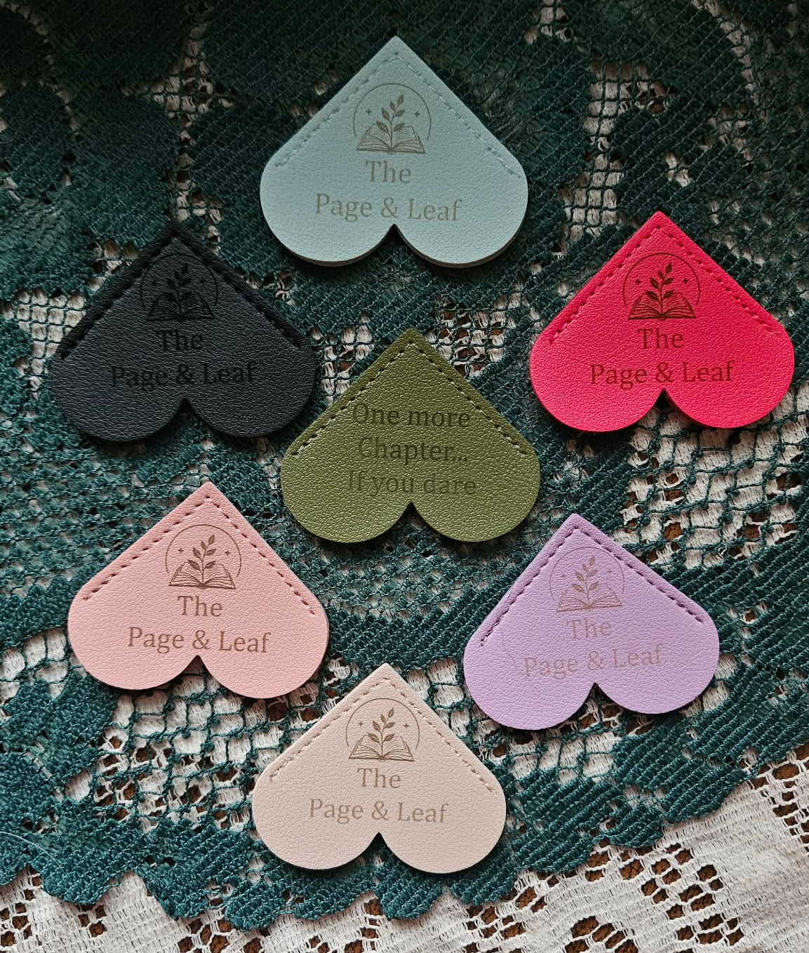 Custom Bookmarks — Personalized Wood & Faux Leather